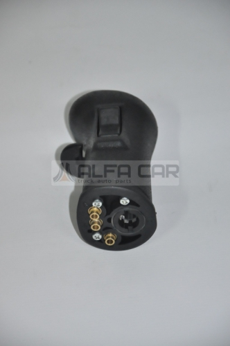 AC20488052 Ручка КПП VOLVO F10/12/16.FH12/16 SR1400/SR1700/SR1900 (2 флажка) старый образец VOLVO FH12 (1993-2020); черная 2.32197 Alfa Car2